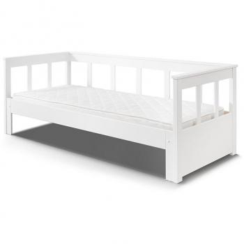 Cama extensible Vipack Pino de madera maciza de pino blanco, 90/180 x 200 cm
