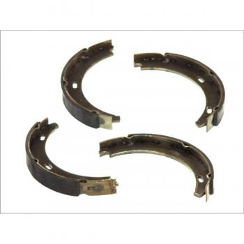 Juego de zapatas de freno, freno de estacionamiento ABE CRM012ABE - Incluye zapatas de freno para el sistema de freno de mano, fabricadas por ABE, modelo CRM012ABE, diseñadas para ofrecer