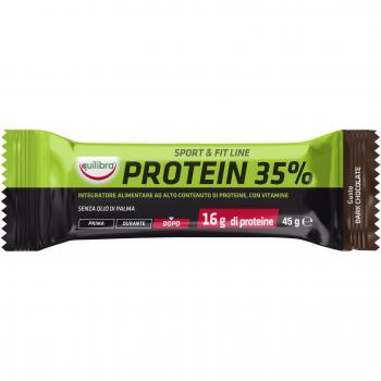 Barrita Proteica Equilibra 35% Chocolate Oscuro 45g