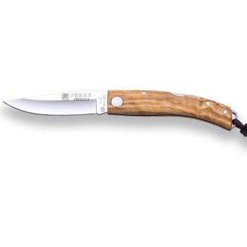 Navaja Joker Modelo Ibérica NO148 con hoja de acero mov 1.4116 de 8 cm y mango de madera de 10 cm - Ideal herramienta para caza, pesca o senderismo