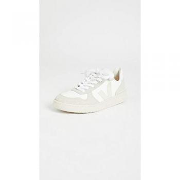 Veja V-10 Men's Nautical Design White and Grey Sneakers