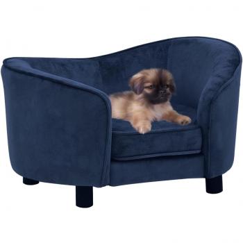 Sofá para Perro Felpa vidaXL 69x49x40 cm Cama Mascotas Almacenamiento Color Azul, Crema, Gris oscuro y más