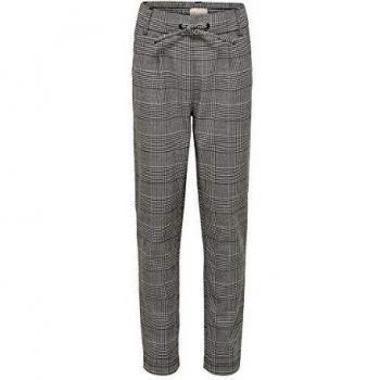 Only KONPOPTRASH Soft Check Pant Noos Pantaln, Color Gris, 116 cm para Niñas