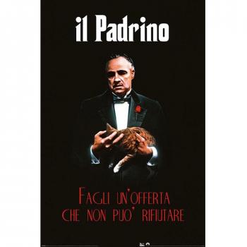Póster de El Padrino - Cartel Negro, Blanco y Rojo 61cm x 91cm