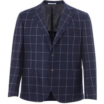 Malo Elegant Blue Wool Jacket for Men - IT56 | 3XL