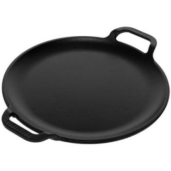 Plancha de Hierro Fundido Esmaltado para Pizza 25cm, Inducción, Barbacoa y Horno, Libre de Tóxicos - Victoria 38328