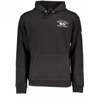 North Sails Black Hooded Cotton Sweater - XL