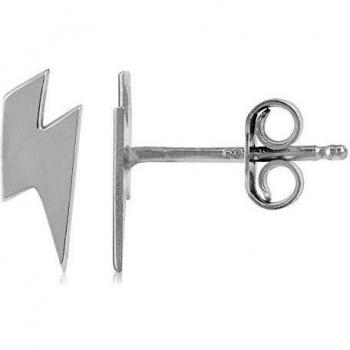 Córdoba Jewels | Pendientes en plata de ley 925 con diseño Rayo Silver