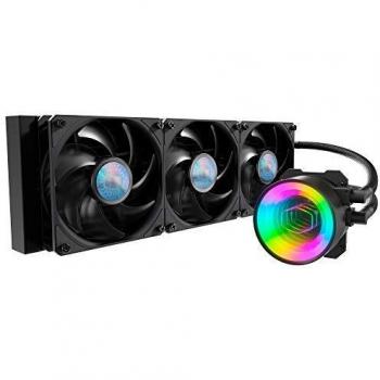 Cooler Master MasterLiquid ML360 Mirror Refrigerador Líquido CPU ARGB: Sistema Refrigeración Bomba de Agua AIO 3º Gen, Ventiladores SickleFlow V2 3x120mm, Radiador 360mm, Compatible Socket AMD e Intel