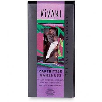 Chocolate Negro 55% Santo Domingo con Avellanas Enteras BIO - Vivani - 100g