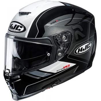 HJC NC Casco per Moto, Unisex-Adult, Negro/Blanco, L