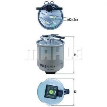 Filtro de combustible KNECHT KL 440/39 - Filtro de combustible, compatible con diversos modelos de vehículos, diseñado para eliminar impurezas del combustible, fabricado con materiales de alta calidad para asegurar durabilidad y eficiencia en el rendimi