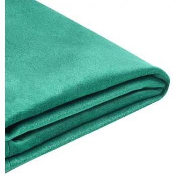 Funda extraíble terciopelo verde oscuro para cama 140 x 200 cm Fitou