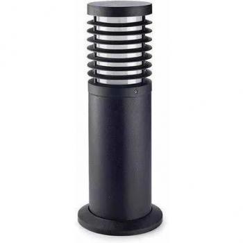 Bolardo Nott LED, 50 cm, polipropileno y policarbonato, negro, E27