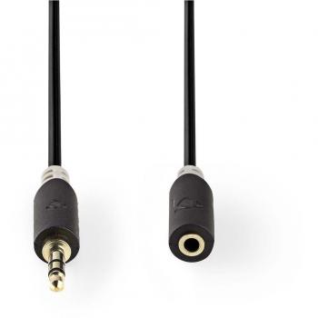 Nedis Cable de Audio Estéreo 3.5mm M - 3.5mm F 3m Antracita