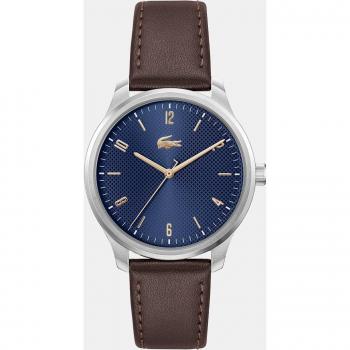 Reloj de Hombre Lacoste Lisbon 2011322 de Piel Marrón con Mineralglas