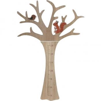 Medidor de Crecimiento Infantil MDF 80x1,5x120 cm Natural
