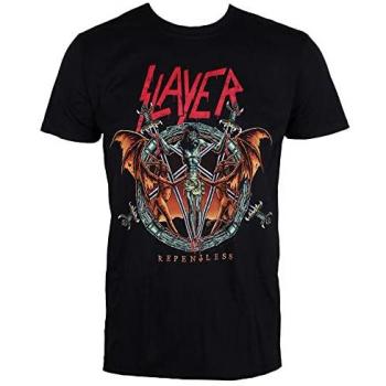 Slayer Demon Christ Repentless Metal T-Shirt for Men - ROCK OFF L