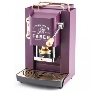 Cafetera Automática/Manual Faber Pro Deluxe 1.3L 500W Color Violeta con Presión de Calentamiento en Latón, Electroválvula y Termostato 95, Estructura de Ac