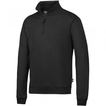 Sudadera con Media Cremallera Snickers Workwear Negra para Hombre Talla L