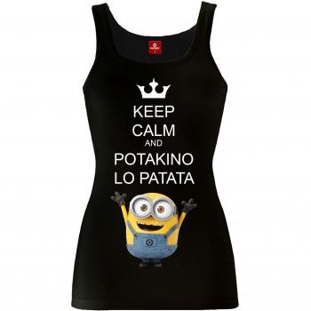 Minions Potakino Lo Patata Top Mujer Negro XXL
