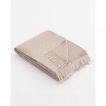 Manta plaid Trail beige 130x170 cm