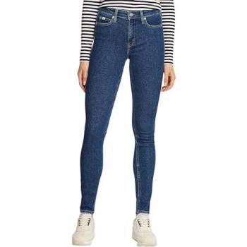 Calvin Klein Women's Mid Rise Skinny Jeans - Size 31/30 - Medium Blue Denim, 5-Pocket Style