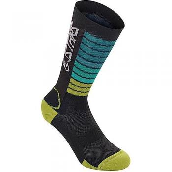 Calcetines Alpinestars Drop 22 Unisex Negros y Amarillos - Talla L