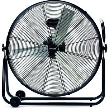 Bastilipo Huracán Ventilador Industrial de Suelo, 140 W, Acero Inoxidable, 3 Velocidades, Negro