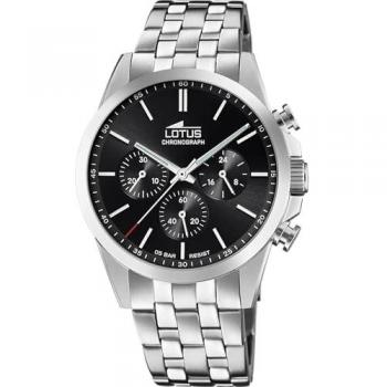 Reloj de Hombre Lotus 18989/4 Cronógrafo Acero Inoxidable Plateado