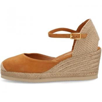 Sandalias con cuña Unisa para mujer en color marrón