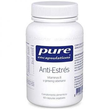 Pure Encapsulations - Anti-Estrés 44g - Complejo Multivitamínico con Vitaminas B y Ginseng Siberiano para Disminuir el Cansancio y la Fatiga - 60 Cápsulas Veganas