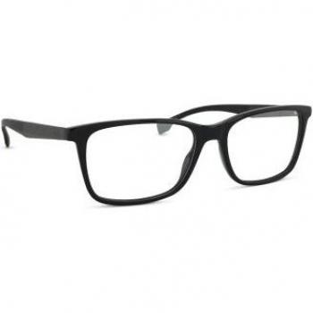 Hugo Boss 1581 Full-Rim Square Acetate Glasses, Black, 57mm/17mm/145mm