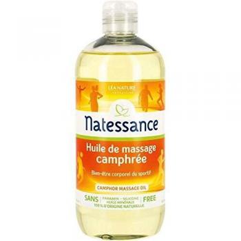 Natessance Naturel Camphor Massage Oil, 500 ml