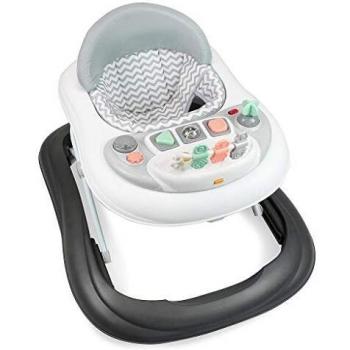 Andadera LEOGREEN para Bebés - Motivo Gris con Juguetes - Ajustable - 6 a 18 Meses