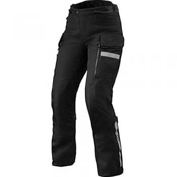 REV'IT! Pantalones de Moto Sand 4 H2O Mujer Negros, pantalones textiles para motocicletas, impermeables, transpirables, protección CE en rodillas y caderas, ajuste cómodo, diseño ergonómico