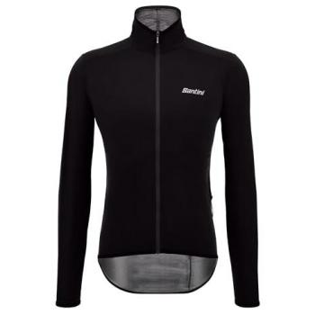Chaqueta fina impermeable Santini Guard Nimbus negra intensa - Corte Slim - XL