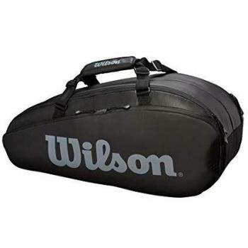 Wilson Tour 2 Comp Small Bolsa de tenis, para hasta 6 raquetas, unisex, negro