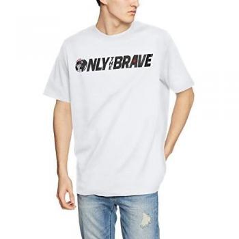 Diesel Crisp White Round Neck Logo Tee - L