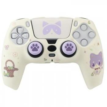 Combo Pack Maneki Tanooki para PS5: Carcasa Rígida, Grips y Stickers