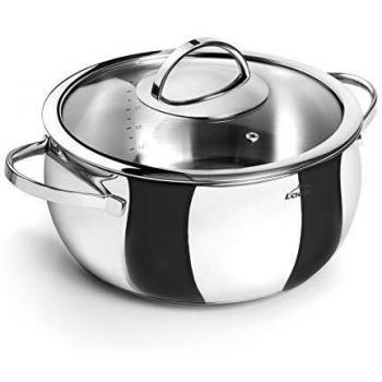 Lacor - 79024 - Cacerola Con Tapa Belly 24 cm. Inox