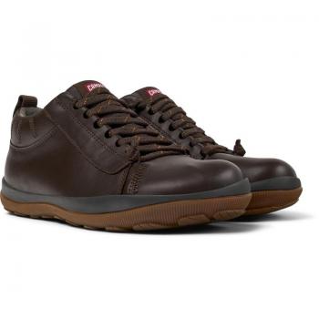 Botines de hombre Camper Peu Pista GM con suela Michelin y membrana GORE-TEX, color marrón puro, talla 39
