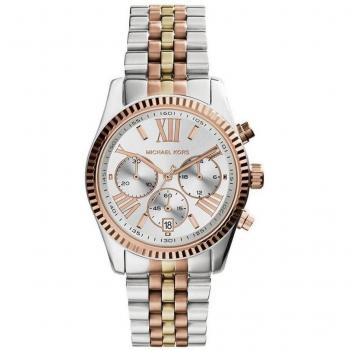 Michael Kors Lexington MK5735 Tri-Tone Ladies' Chronograph Watch
