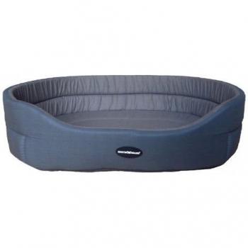 Cama clásica para perro y gato Martin Sellier - Mousse - Clásico Tonos de Gris (55cm)