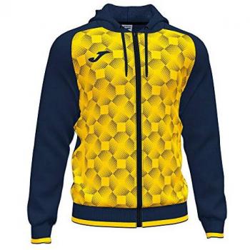 Chaqueta con capucha Supernova III para hombre en color marino y amarillo