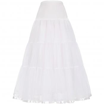 GRACE KARIN Mujeres Enaguas Rockabilly Cancan para Vestido Largo Blancos XL