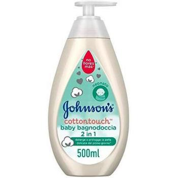 Gel de baño y champú 2 en 1 Johnson's Baby Cottontouch, 500 ml, con auténtico algodón, sin lágrimas, sin jabón ni sulfatos
