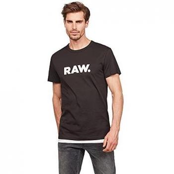 G-Star Raw Holorn Short Sleeve T-Shirt - Sustainable Organic Cotton, Casual Fit, Black