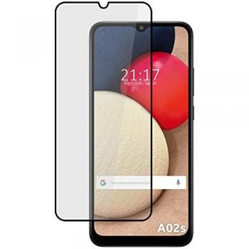 Protector de Cristal Templado Completo 5D Full Glue Negro para Samsung Galaxy A02s