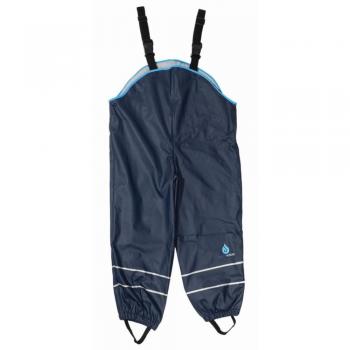 Dry Kids wasserdichte Regenhose für Kinder, für Jungen und Mädchen, verschweißte Nähte, reflektierend, ab 9 bis 10 Jahren, in der Farbe „Navy Blau“